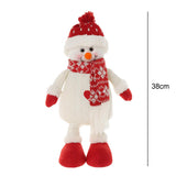 Enfeite De Natal Decorativo Papai Noel/Boneco De Neve Sentado 38cm