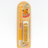 Kit Lapiseira + Refil De Grafite 0.7mm Capivara Papelaria Fofa