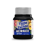 Tinta Tecido 37Ml Preto Acrilex