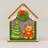 Enfeite De Natal Casa Luminosa Biscoito Natalino 9cm Decoração Casa