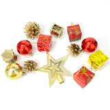 Kit Enfeites De Natal Sortidos Com Ponteira 13 Peças