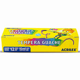 Tinta Tempera Guache Com 12 Cores Acrilex