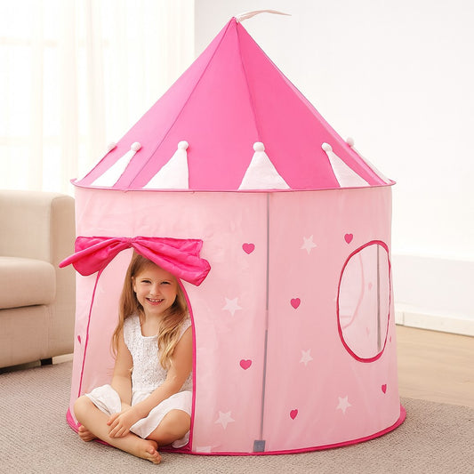 Barraca Infantil Menina Tenda Cabana Dobrável Castelo Das Princesas