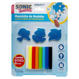 Massinha De Modelar Sonic 3 Moldes e 8 Cores Leo&Leo