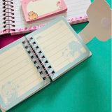 Kit Mini Caderno E Bloquinho De Anotações Autoadesivo Capybara Fofa