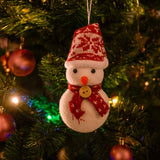 Enfeite Boneco De Neve Cachecol