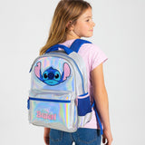 Mochila Escolar Stitch Holográfica Original Luxcel