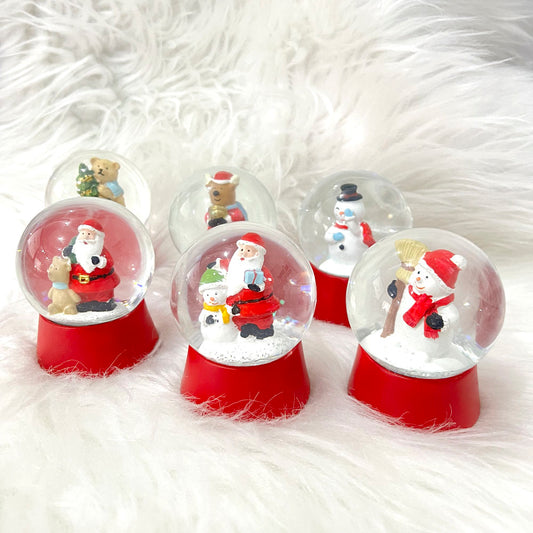 Globo de Neve Natalino Decorado Vidro