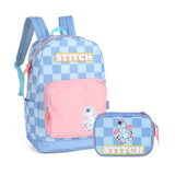 Kit Mochila Escolar Stitch Ohana Original Luxcel