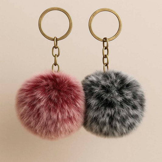 Chaveiro Fofo Pompom Luxo