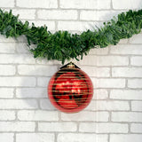 Bola Natal Decorada N° 15 Glitter Vermelho