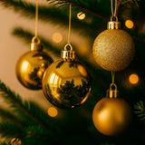 Bola Natal Nº8 Ouro Com 6