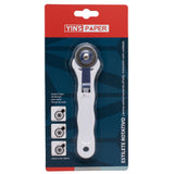 Estilete Rotativo Lâmina Com 28mm Para Corte De Papel Tecido Couro Vinil Yins Paper