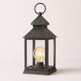 Luminária Lamparina De Vidro Com Lâmpada e Leds