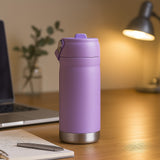 Garrafa Térmica Em Aço Inox Com Bico Flip E Alça Para Transporte 680ml