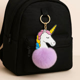 Chaveiro Fofo Unicórnio com PomPom