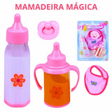 Kit Para Bonecas Meu Bebê Babador + Acessórios