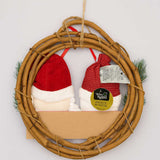 Guirlanda De Natal Luxo Papai Noel Boneco De Neve Decoração Para Porta