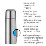 Garrafa Térmica Aço Inox 350ml
