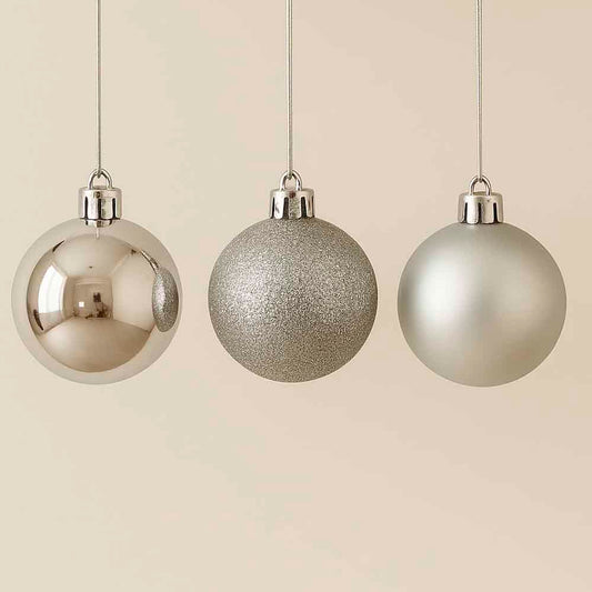 Bola Natal Nº6 Prata Com 9