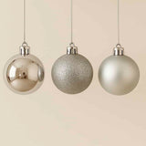 Bola Natal Nº6 Prata Com 9