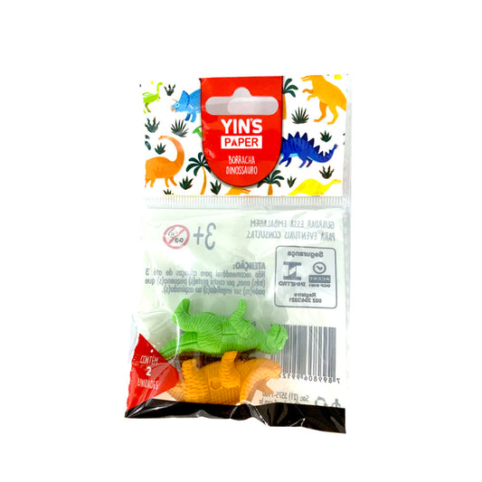 Borracha Dinossauro Com 2 Yins