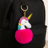 Chaveiro Fofo Unicórnio com PomPom