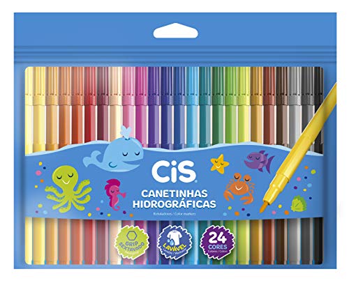 Hidrocor Canetinha Lavável Com 24 Cores Sertic
