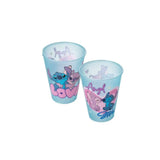 Copo Plástico Lilo Stitch e Angel 280ml Estampas Sortidas