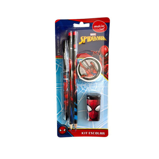 Kit Escolar Homem Aranha Molin