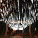 Cascata De Natal Bastão Sequencial 8 Tubos Pisca Pisca 240 Leds Branco Iluminação Bivolt