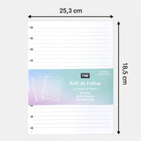 Anúncio Kit Refil De Folhas Pautadas Para Caderno De Disco Médio/ Grande 80 folhas Com 2