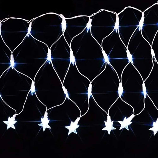 Rede 120L Led Com Estrela Branca 8 Funções 127v