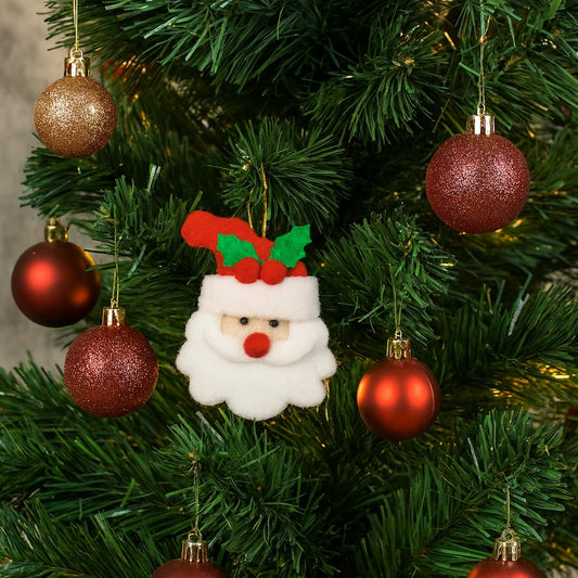 Enfeite Papai Noel Feltro Com 2