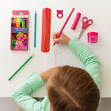 Kit Escolar Infantil Temático Papelaria Com 8 Peças Menina/Menino