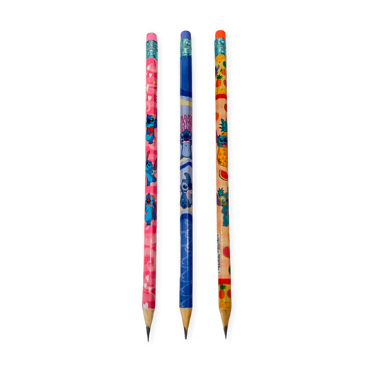 Lápis Preto Com Borracha Stitch Molin