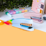 Kit Grampeador Médio Com Refil Pastel