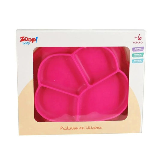 Pratinho De Refeição Infantil de Silicone Zoop Baby