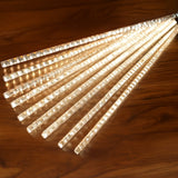 Cascata De Natal Bastão Meteoro 8 Tubos Pisca Pisca 136 Leds Iluminação Bivolt