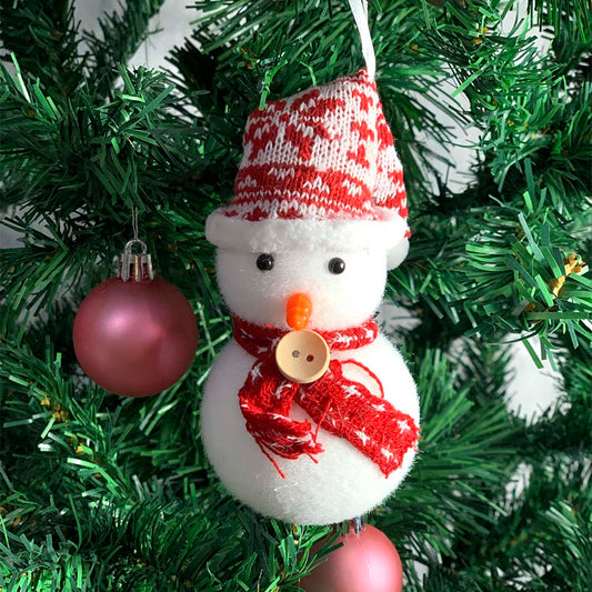 Enfeite Boneco De Neve Cachecol