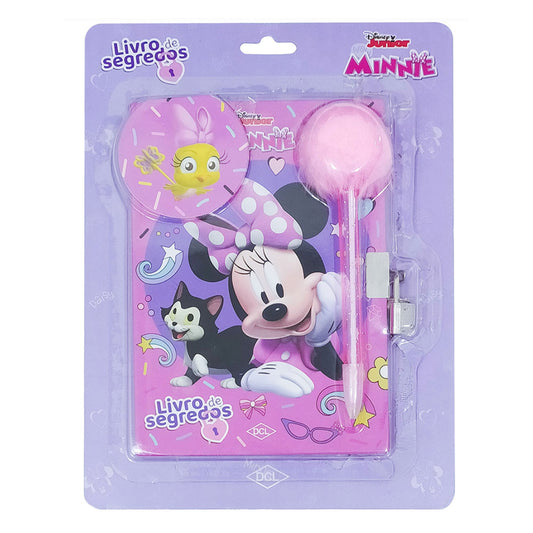 Diário Fofo Minnie Com Chave