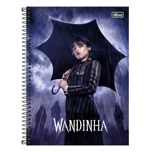 Caderno Universitário Capa Dura Wandinha 1 Matéria Tilibra