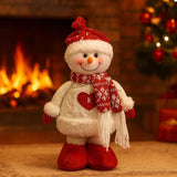 Enfeite De Natal Decorativo Papai Noel/Boneco De Neve Perna Longa Que Estica 48cm