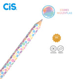 Lápis de Cor Jumbo Multicolor Pastel Sertic