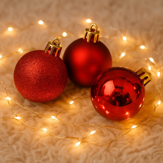 Bola Natal Nº5 Vermelha Com 12