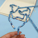 Lápis Preto Fofo Face Do Stitch Molin