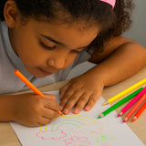 Lápis de Cor Neon Com 6 Cores Acrilex