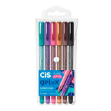 Kit Caneta Gel Gelyx Glitter Com 6 Sertic