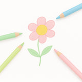 Lápis de Cor Rebecca Bonbon Tons Pastel Com 12 Cores SkyPaper