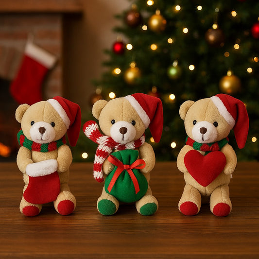 Enfeite De Natal Pendente Ursinho Natalino